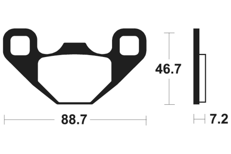 Tecnium MX/ATV Sintered Metal Brake Pads - MO406 1022905