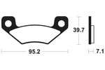 Tecnium MX/ATV Sintered Metal Pads - Mo408 1022907