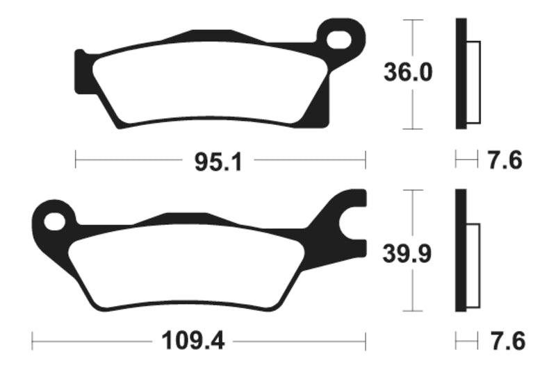 Tecnium MX/ATV Sintered Metal Pads - Mo411 1022909