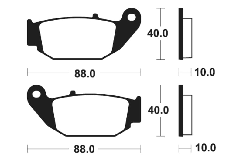 Tecnium MX/ATV Sintered Metal Frake Pads - Mo415 1022911