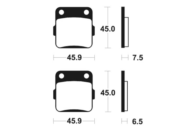 Tecnium MX/ATV Sintered Metal Frake Pad - Mo62 1022916