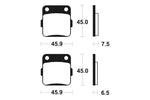 Tecnium MX/ATV Sintered Metal Frake Pad - Mo62 1022916