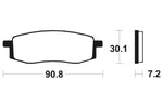 Tecnium MX/ATV Sintered Metal Pads - Mo80 1022920