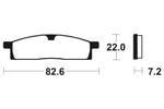 Tecnium MX/ATV Sintered Metal Brake Pads - Mo89 1022923