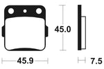 Tecnium MX/ATV Sintered Metal Brake Pads - MO92 1022925