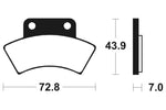 Tecnium MX/ATV Sintered Metal Pads - MOA217 1022929