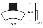 Tecnium MX/ATV Sintered Metal Pads - MOA255 1022930