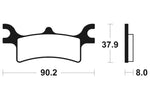 Tecnium MX/ATV Sintered Metal Pads - MOA287 1022934