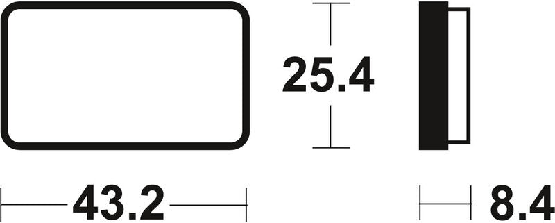 Tecnium MX/ATV Sintered Metal Frake Pads - MOA327 1022937