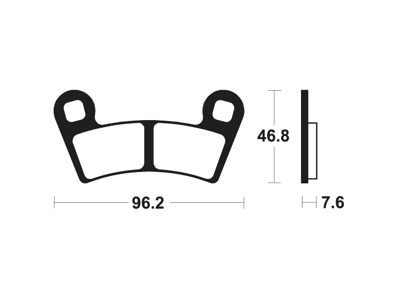 Tecnium MX/ATV Sintered Metal Pads - MOA398 1022939