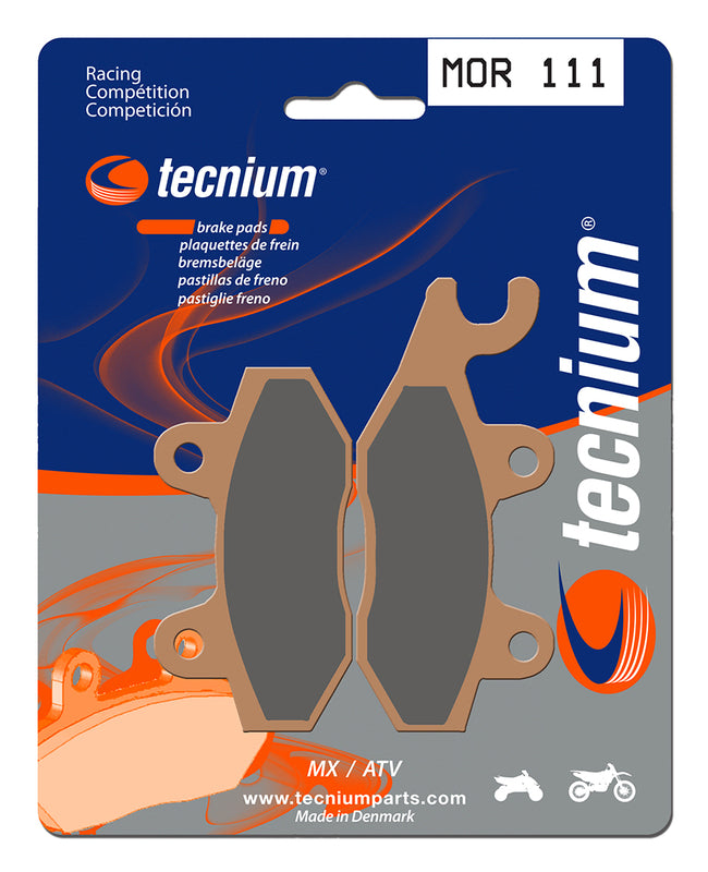 Tecnium Racing MX/ATV Sintered Metal Brake Pads - Mor111 1022944