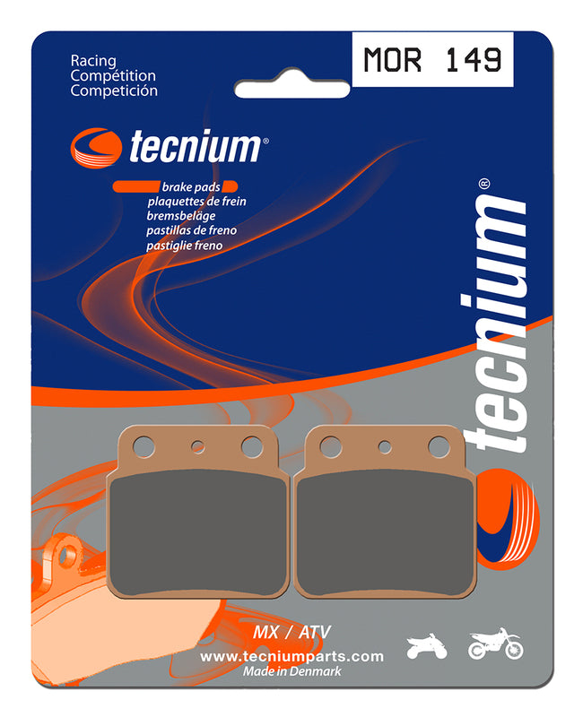 Tecnium Racing MX/ATV Sintered Metal Brake Pads - Mor149 1022951