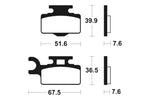 Tecnium Racing MX/ATV Sintered Metal Pads - MOR252 1022963