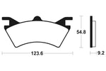 Tecnium Racing MX/ATV Sintered Metal Brake Pads - MOR257 1022967