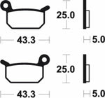 Tecnium Racing MX/ATV Sintered Metal Pads - MOR294 1022977