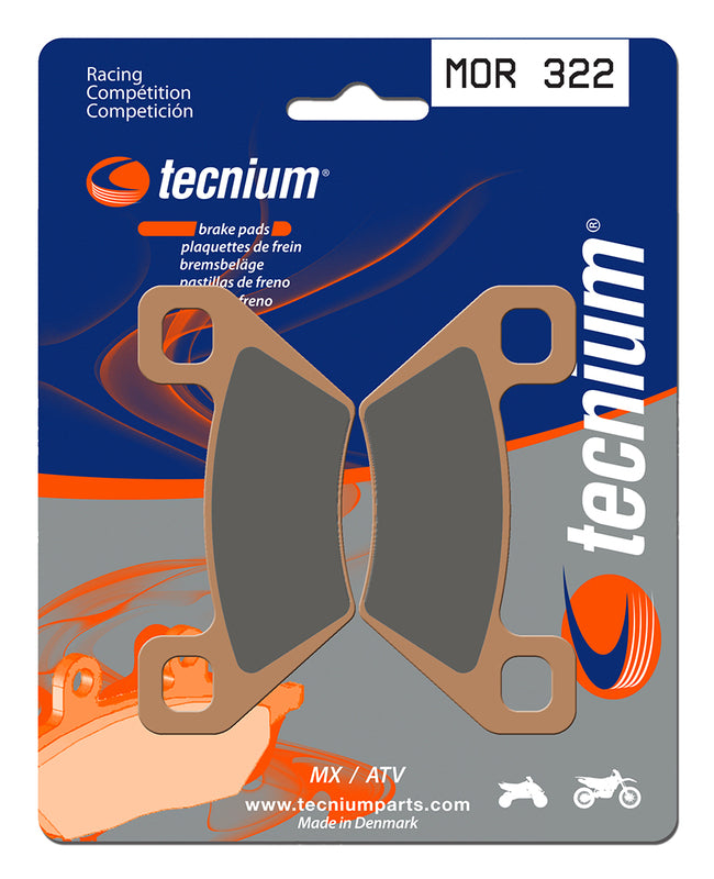 Tecnium Racing MX/ATV Sintered Metal Pads - MOR322 1022987