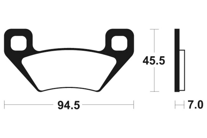 Tecnium Racing MX/ATV Sintered Metal Pads - MOR322 1022987