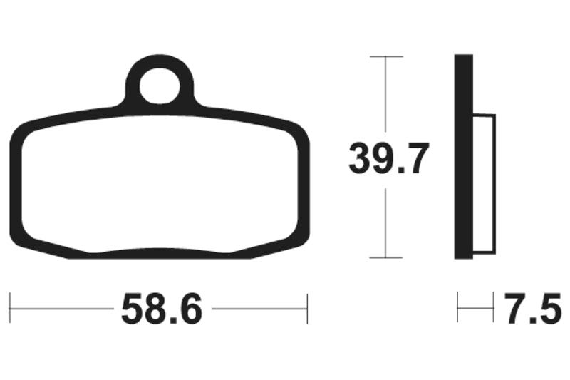 Tecnium Racing MX/ATV Sintered Metal Pads - MOR385 1023002