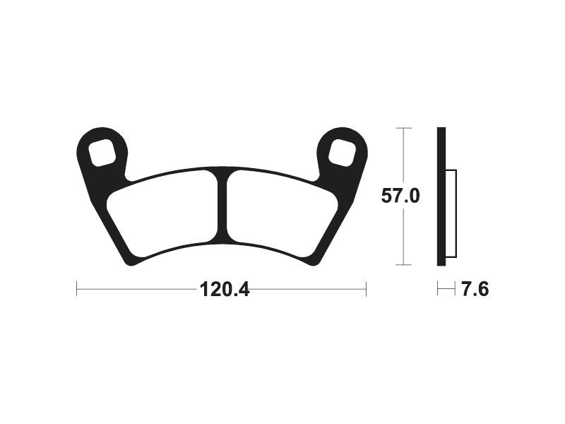 Tecnium Racing MX/ATV Sintered Metal Pads - MOR397 1023005