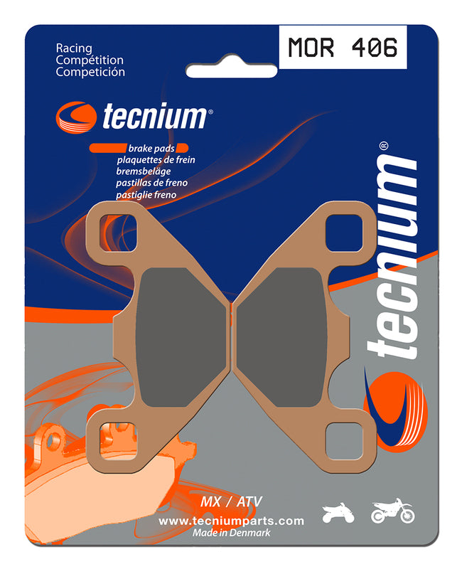 Tecnium Racing MX/ATV Sintered Metal Pads - Mor406 1023009