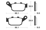 Tecnium Street Performance Sintered Metal Brake Pad - MR 381 1023032