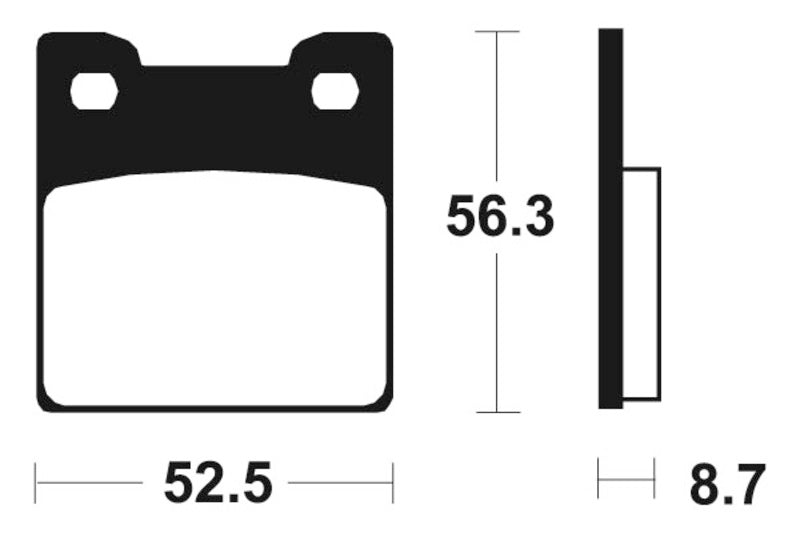 Tecnium Street Performance Sintered Metal Brake Pad - MR201 1023054