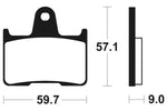 Tecnium Street Performance Sintered Metal Brake Pad - MR265 1023066