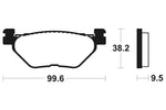 Tecnium Street Performance Sintered Metal Brake Pad - MR269 1023069