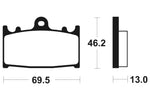 Tecnium Street Performance Sintered Metal Brake Pad - MR289 1023071