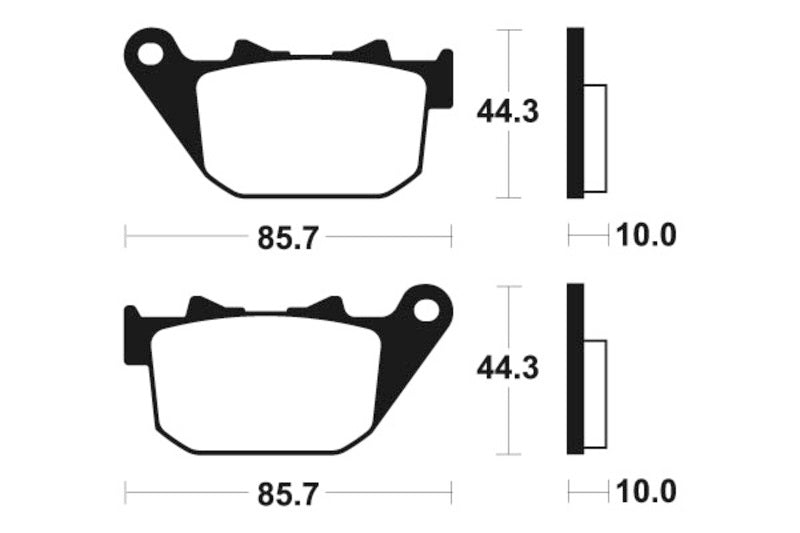 Tecnium Street Performance Sintered Metal Brake Pad - MR308 1023073