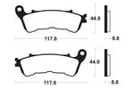 Tecnium Street Performance Sintered Metal Brake Pad - MR328 1023076