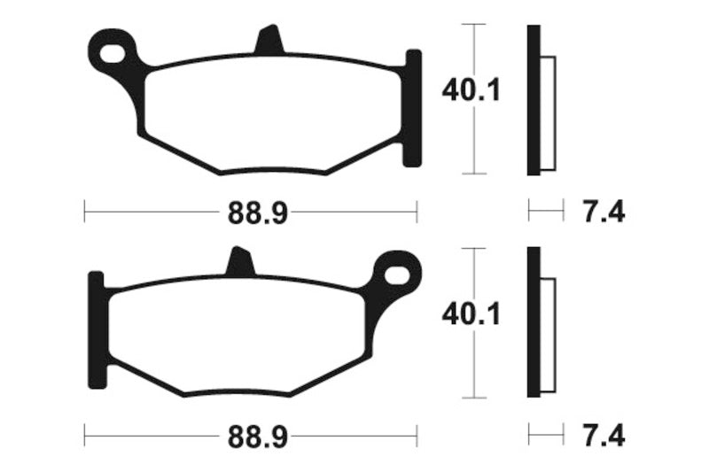 Tecnium Street Performance Sintered Metal Brake Pad - MR333 1023078