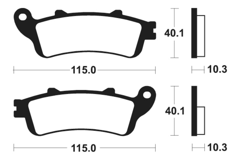 Tecnium Street Performance Sintered Metal Brake Pad - MR380 1023084