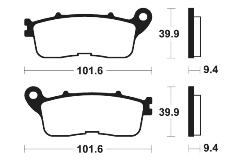 Tecnium Street Performance Sintered Metal Brake Pad - MR392 1023086