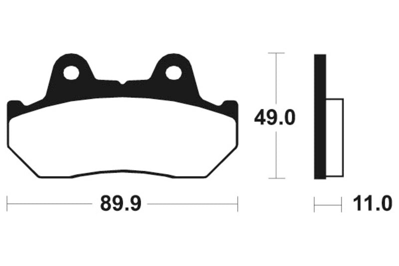 Tecnium Street Performance Sintered Metal Brake Pad - MR42 1023088