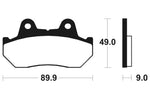 Tecnium Street Performance Sintered Metal Brake Pad - MR72 1023099