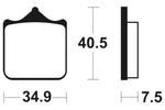 Tecnium Racing Sintered Metal Brake Pad - MRR262 1023131