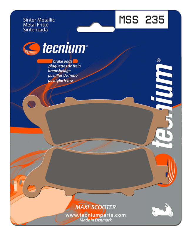 Tecnium Maxi Scooter Sintered Metal Brake Pad - MSS235 1023193