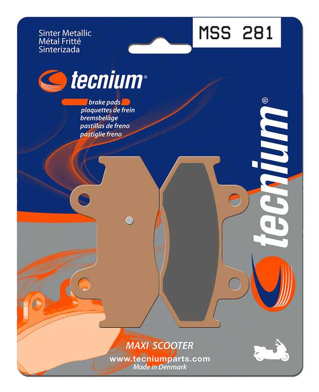 Tecnium Maxi Scooter Sintered Metal Pads - MSS281 1023205