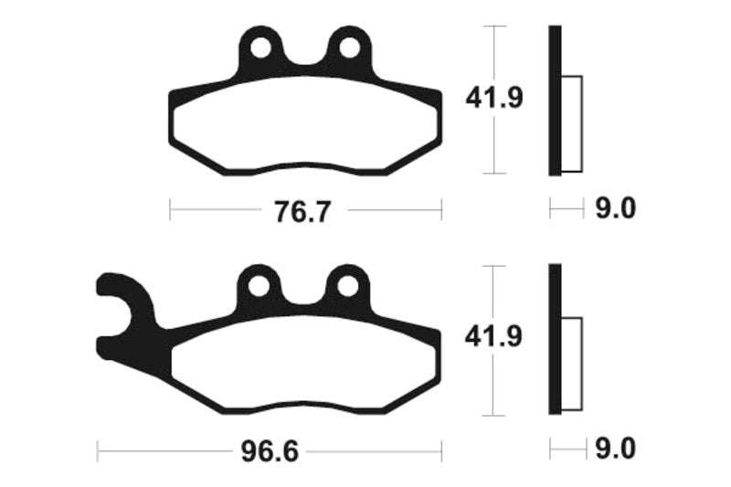 Tecnium Maxi Scooter Sintered Metal Pads - MSS286 1023206