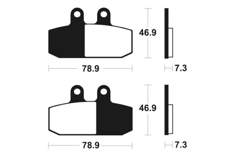 Tecnium Maxi Scooter Sintered Metal Brake Pad - MSS293 1023207