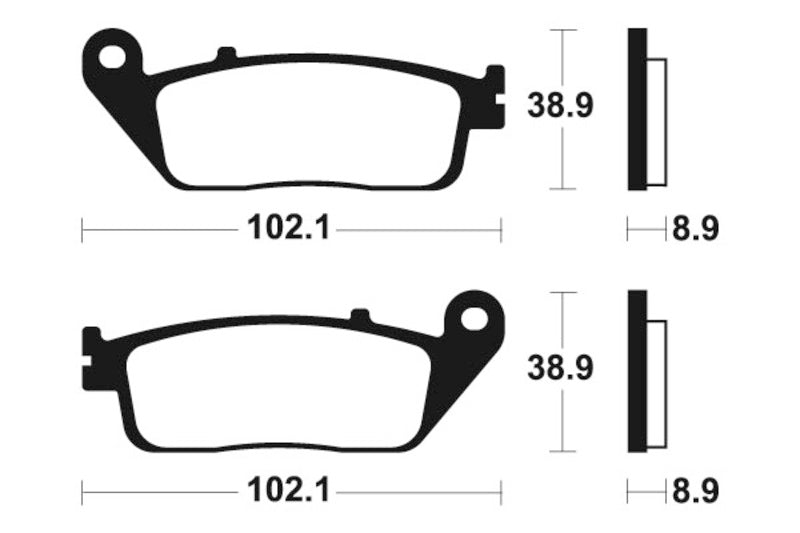 Tecnium Maxi Scooter Sintered Metal Brake Pad - MSS311 1023209