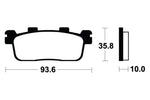 Tecnium Maxi Scooter Sintered Metal Pads - MSS363 1023219