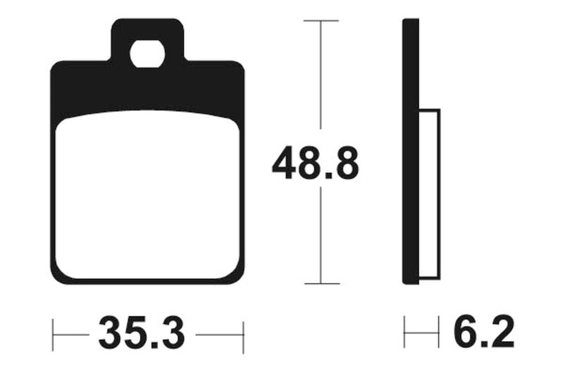 Tecnium Maxi Scooter Sintered Metal Brake Pad - MSS368 1023220