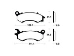 Tecnium Maxi Scooter Sintered Metal Brake Pad - MSS373 1023222