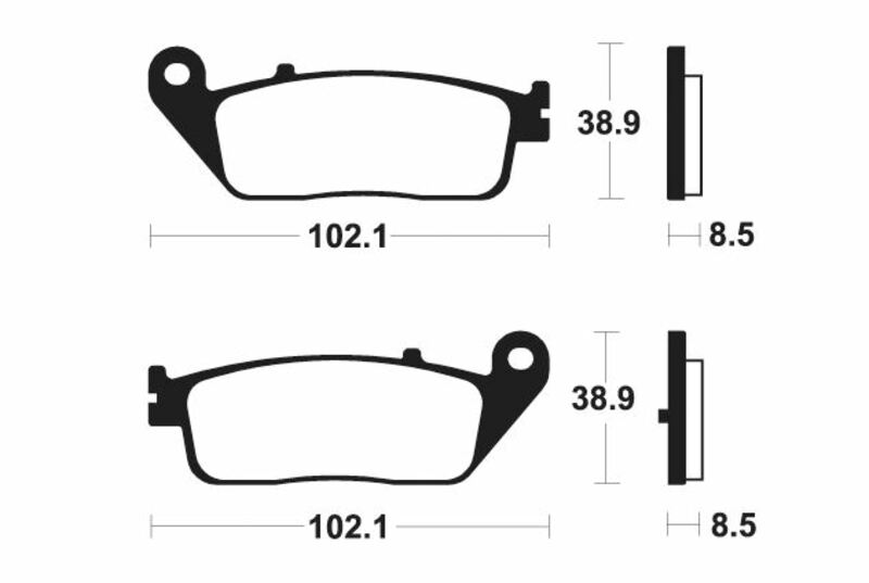 Tecnium Maxi Scooter Sintered Metal Pads - MSS383 1023224