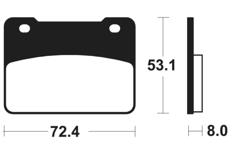 Tecnium Maxi Scooter Sintered Metal Brake Pad - MSS393 1023225