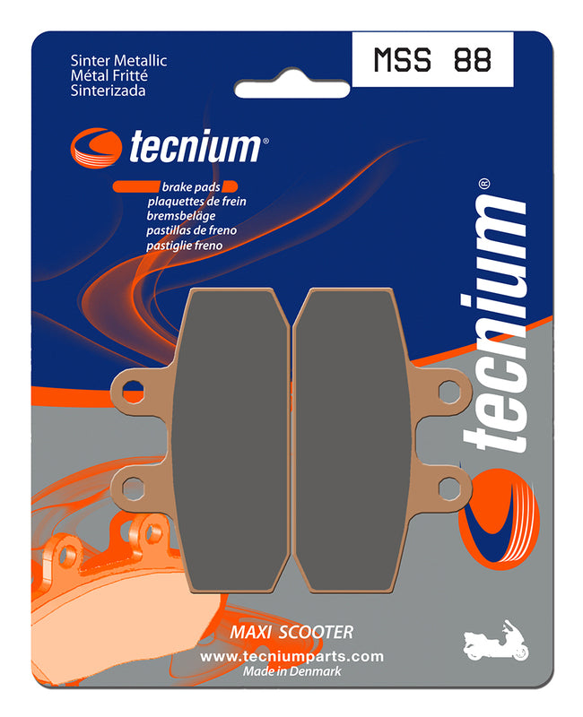 Tecnium Maxi Scooter Sintered Metal Brake Pad - MSS88 1023228