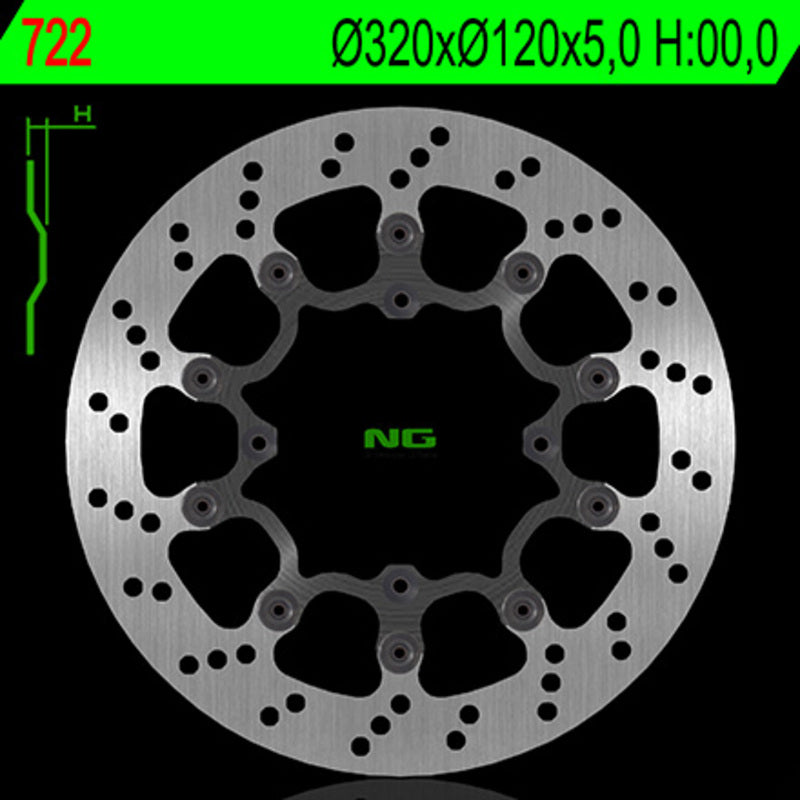 Ng Runda de disc de frână 722