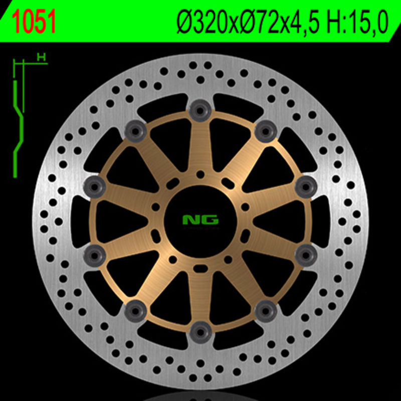 NG Runda de disc de frână 1051